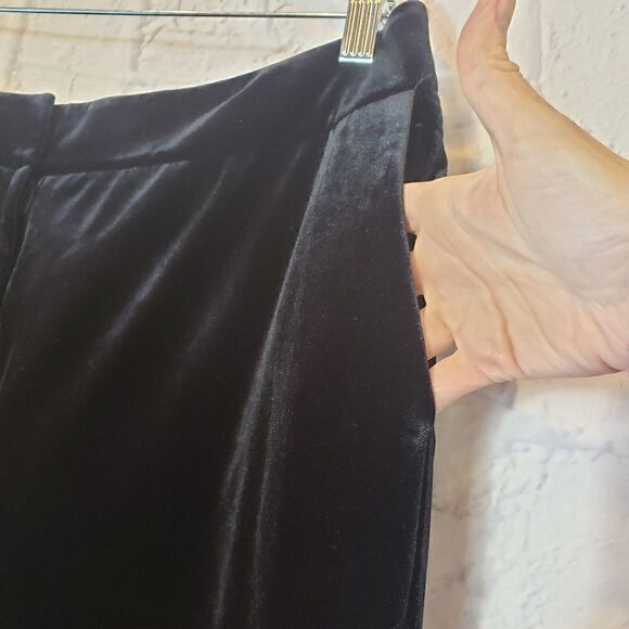 CALVIN KLEIN VELVET Wide Leg Trousers - Picture 3 of 13